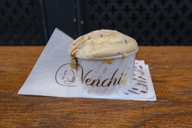 Venchi's Mascarpone and Caramelised Fig gelato ice-cream ice cream